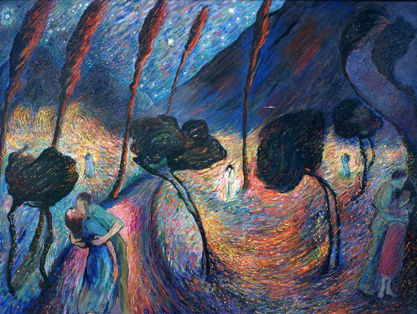 Liebeswirbel - Rapture of love (ca. 1917)Fondazione Marianne Werefkin, Museo Comunale d'Arte Moderna, Ascona