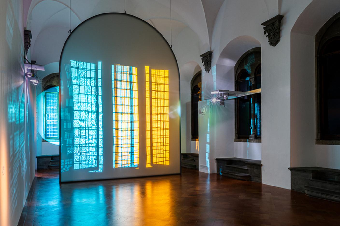 Veduta della mostra 'Olafur Eliasson - Nel tuo tempo', Palazzo Strozzi, Firenze, 2022