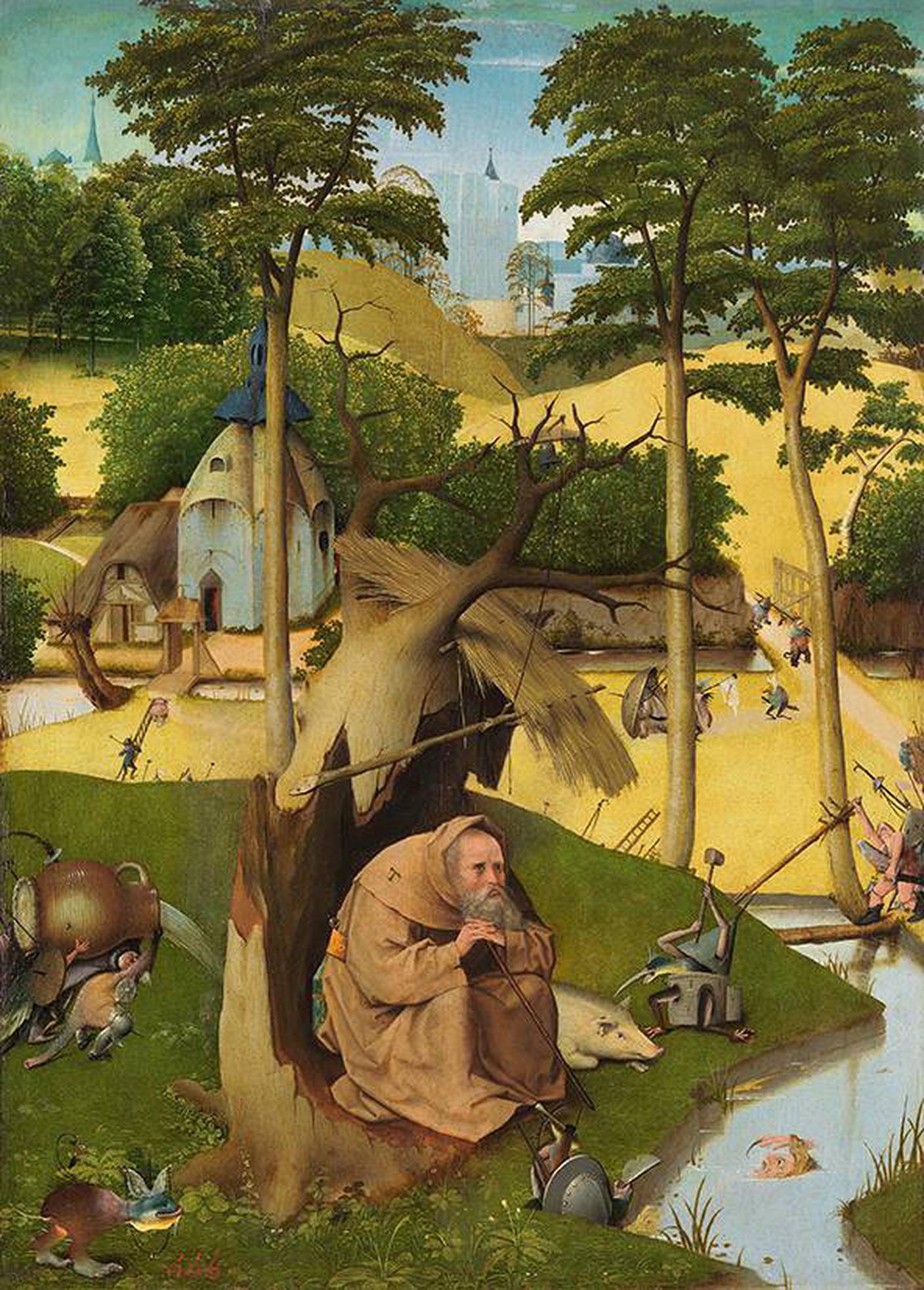 Hieronymus Bosch, Le tentazioni di sant’Antonio, 1500 circa. Madrid, Museo Nacional del Prado 