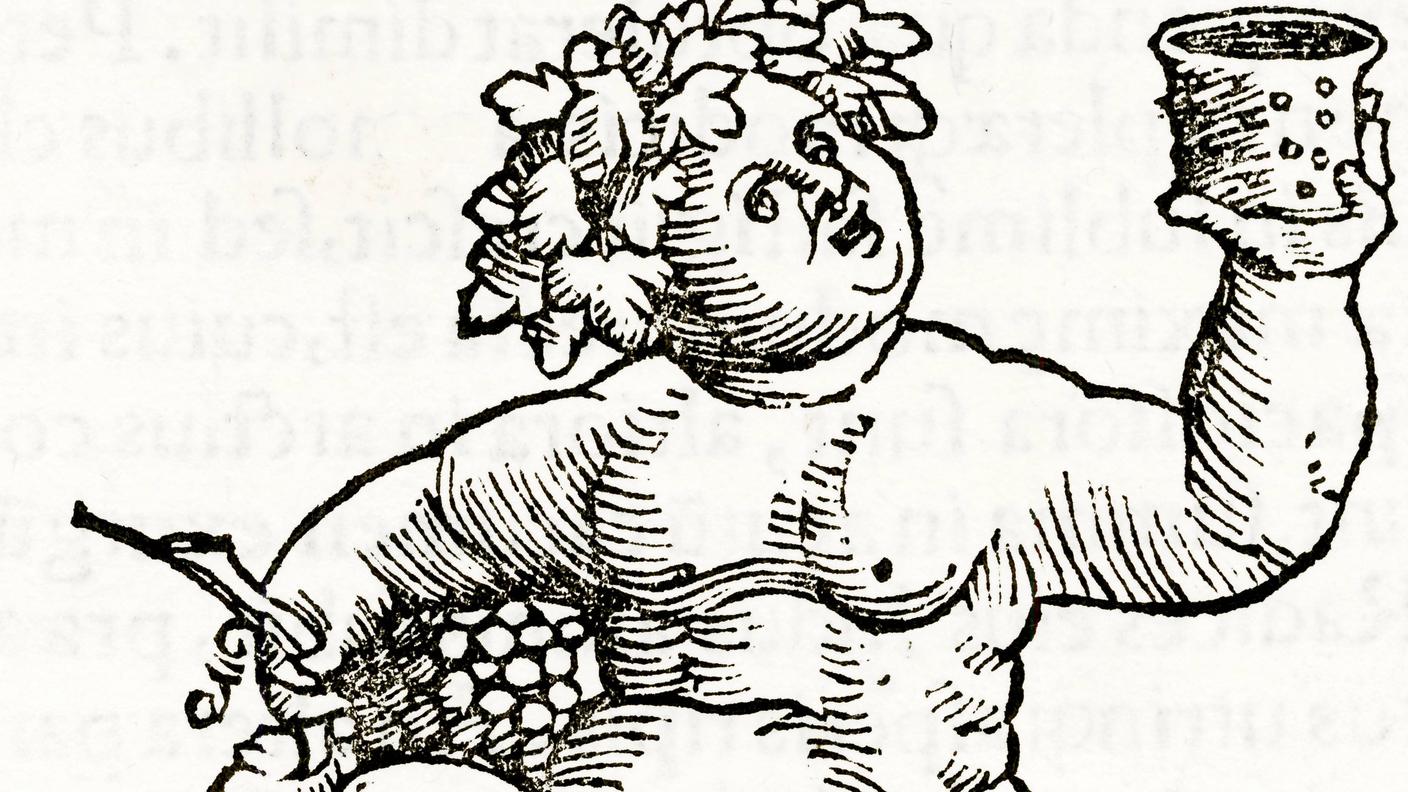 Bacco, incisione, 1553