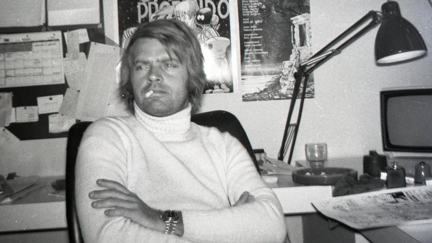 Bonvi nel suo studio