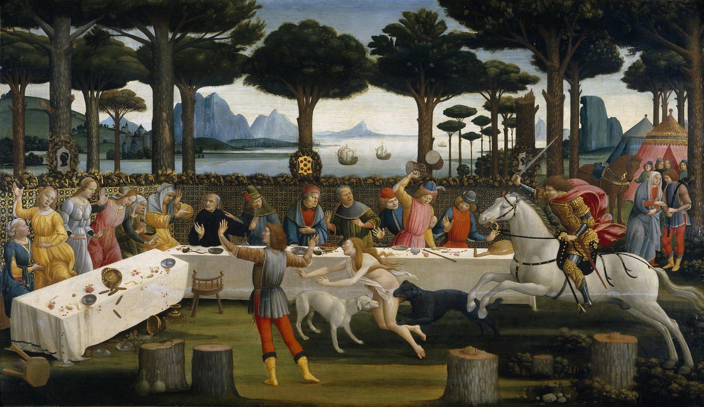 "La storia di Nastagio degli Onesti", Sandro Botticelli, 1483