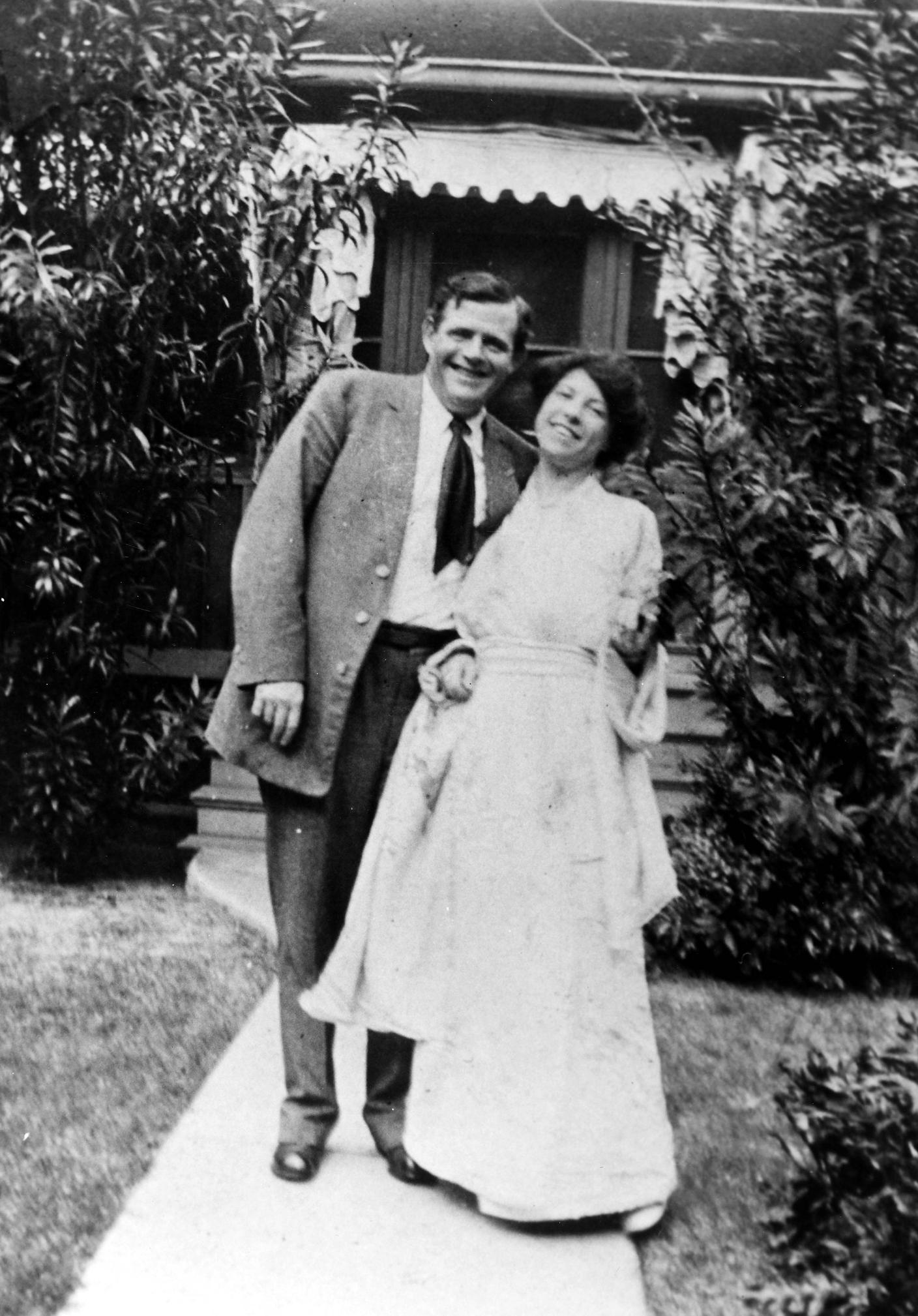 Jack London con la moglie Charmian Kittredge ai primi del '900