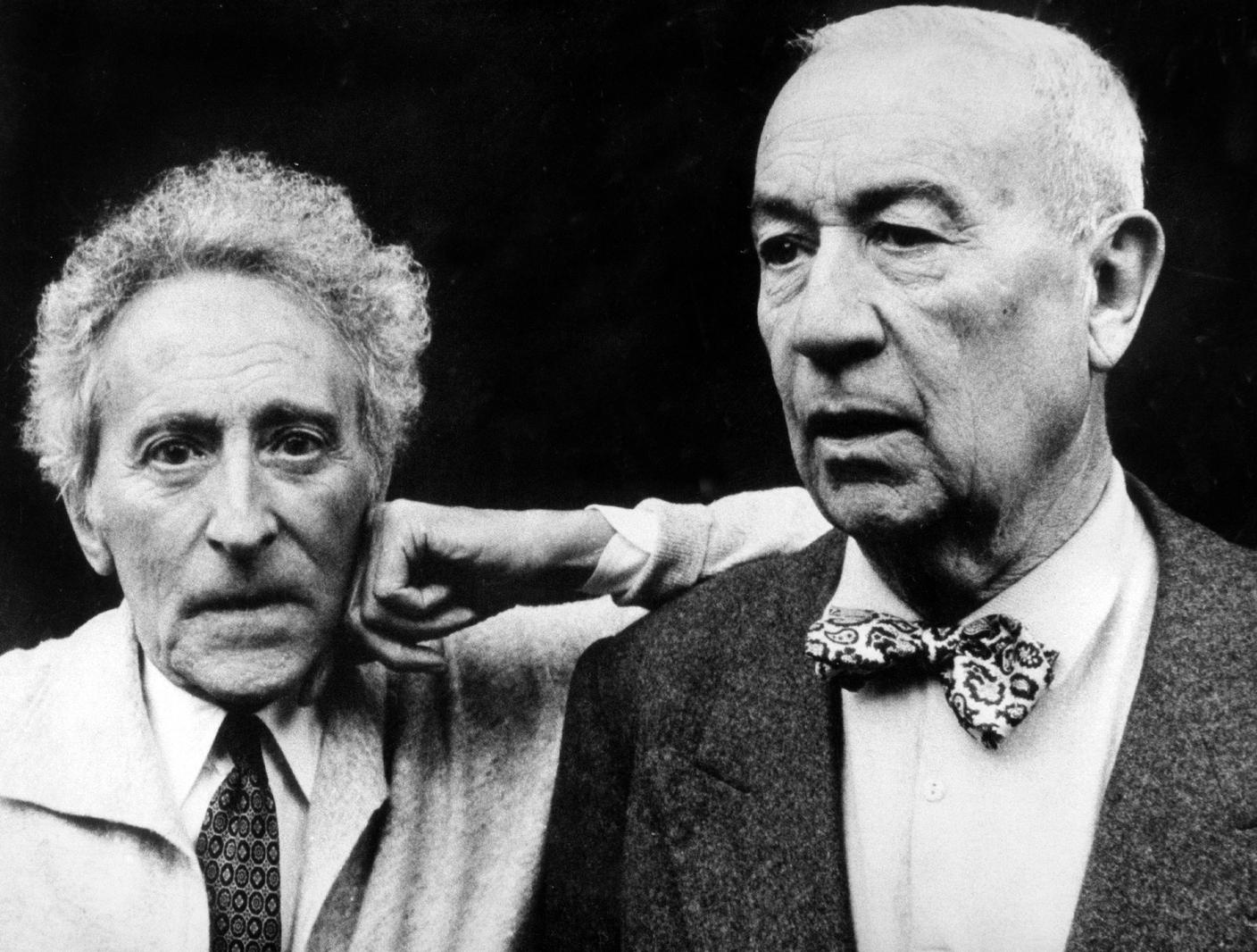 Paul Morand con Jean Cocteau, 1963