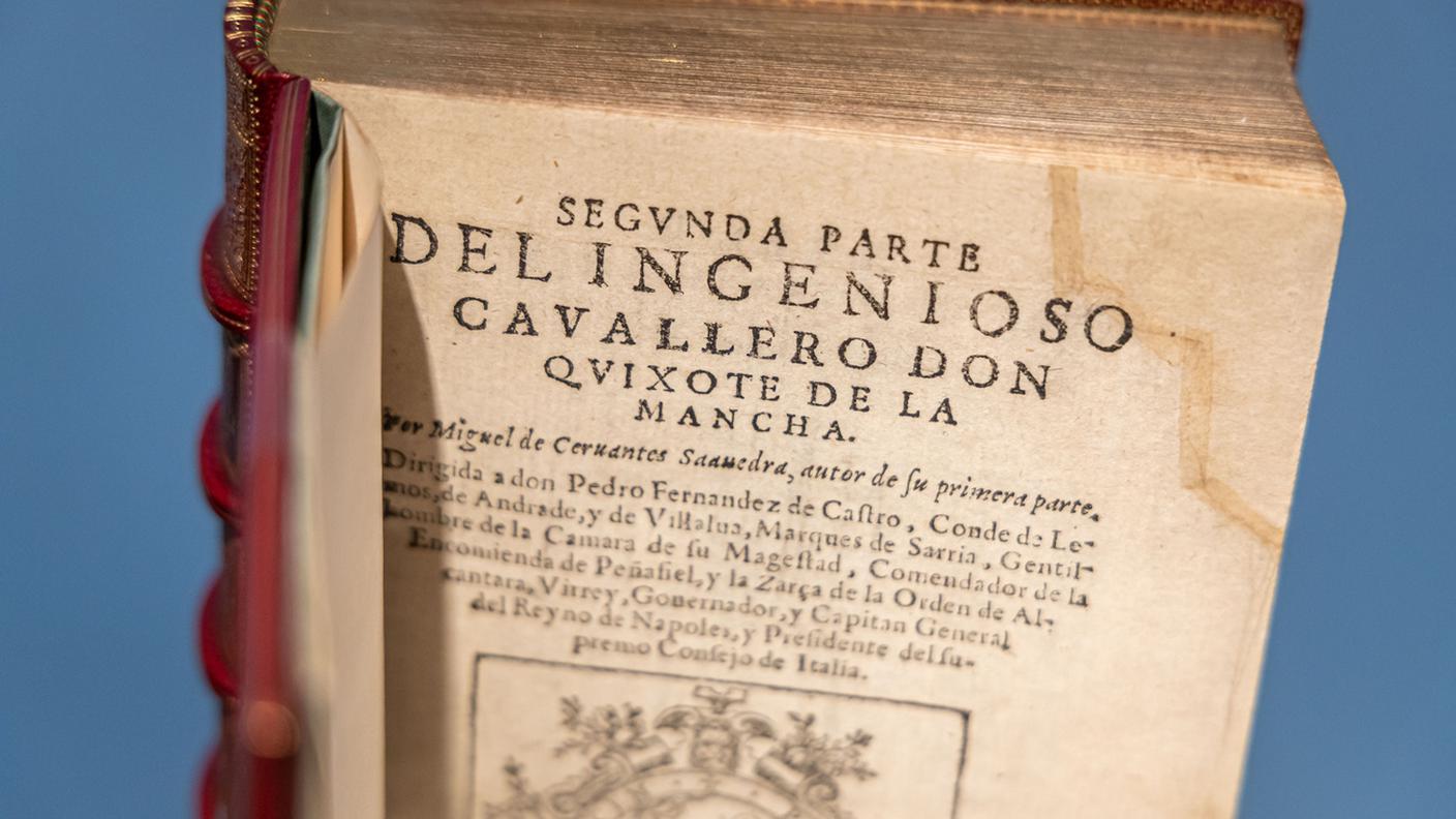 Prima edizione del secondo volume del Don Chisciotte, del 1615.
