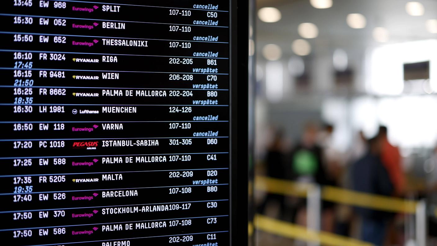 Cancellazione dei voli all'aeroporto di Colonia nel 2024