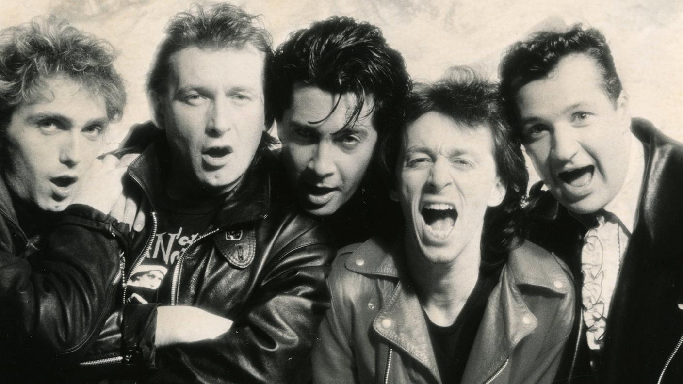 Vasco Rossi (secondo da sinistra) con la Steve Rogers Band