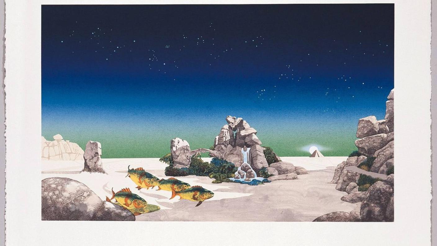 Copertina di Roger Dean - "Tales from Topographic Oceans" degli Yes 