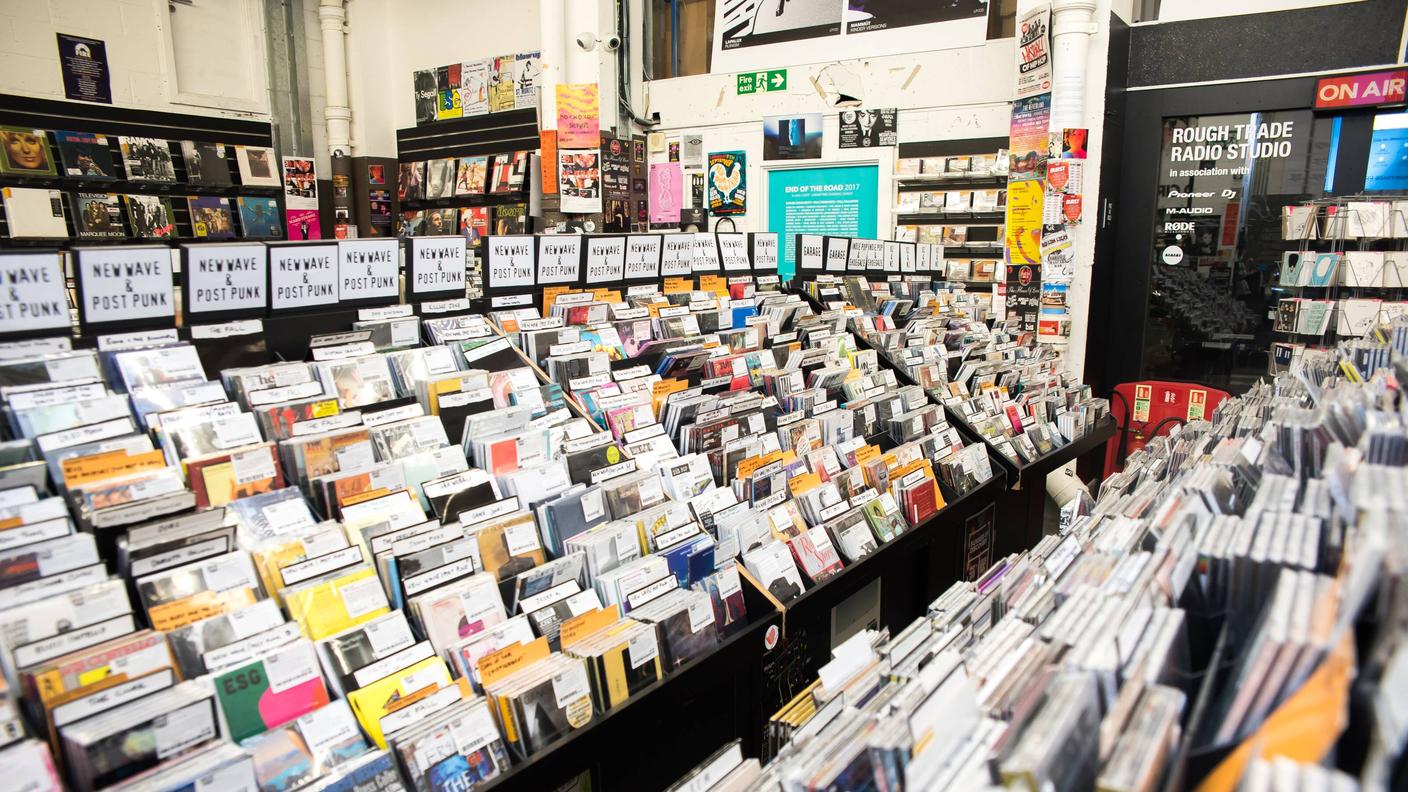 Il negozio Rough Trade nell'East London