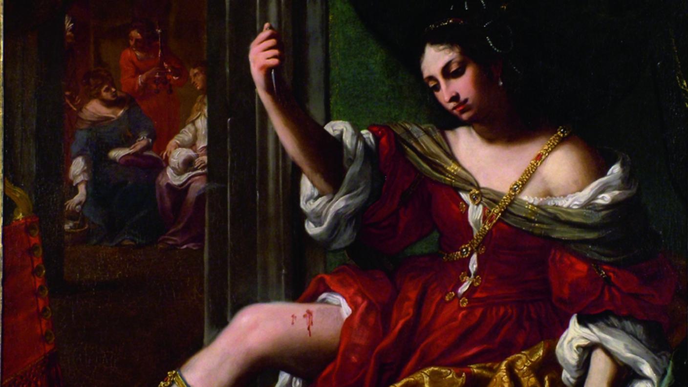 Elisabetta Sirani, Porzia che si ferisce alla coscia, 1664
