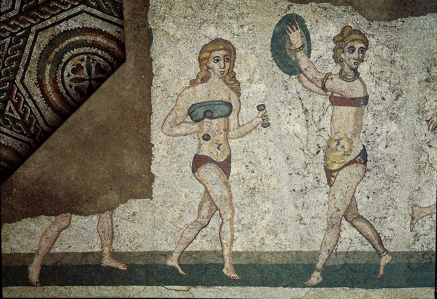 reggiseno antichità Mosaico