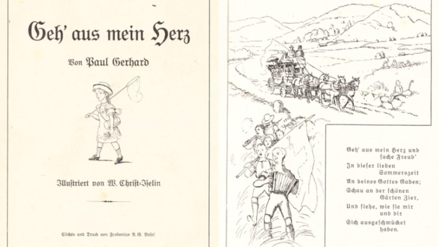 Geh aus, mein Herz, libro illustrato da Wilhelm Christ-Iselin, basato sulla canzone di Paul Gerhardt.
