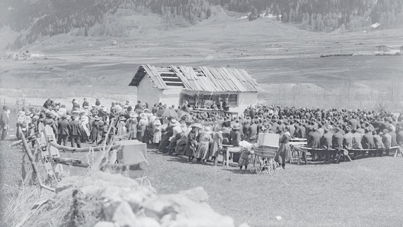 Immagine d’epoca relativa a una Dieta grigionese.
