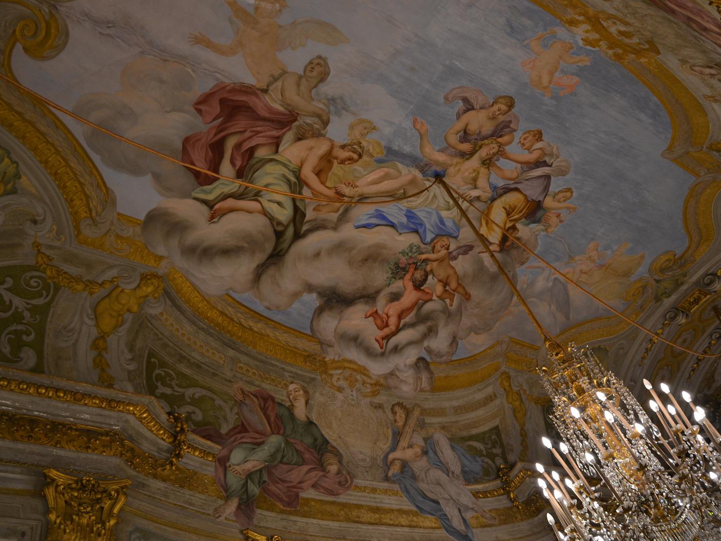 Domenico Parodi, La Toeletta di Venere e Personificazioni di Virtù, Galleria degli specchi a Palazzo Reale, Genova.