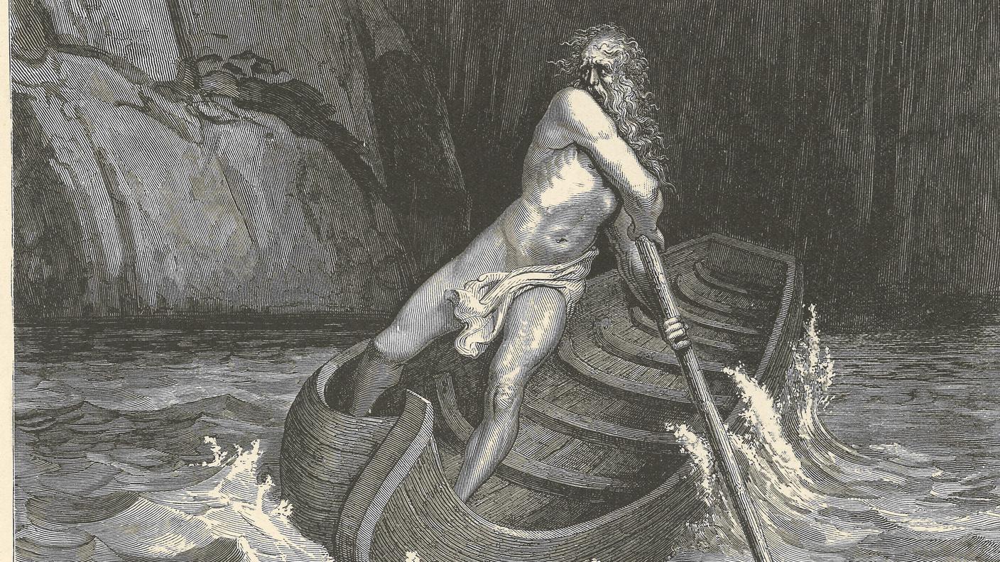 Charon, il traghettatore dell'inferno, di Gustave Doré (1861)