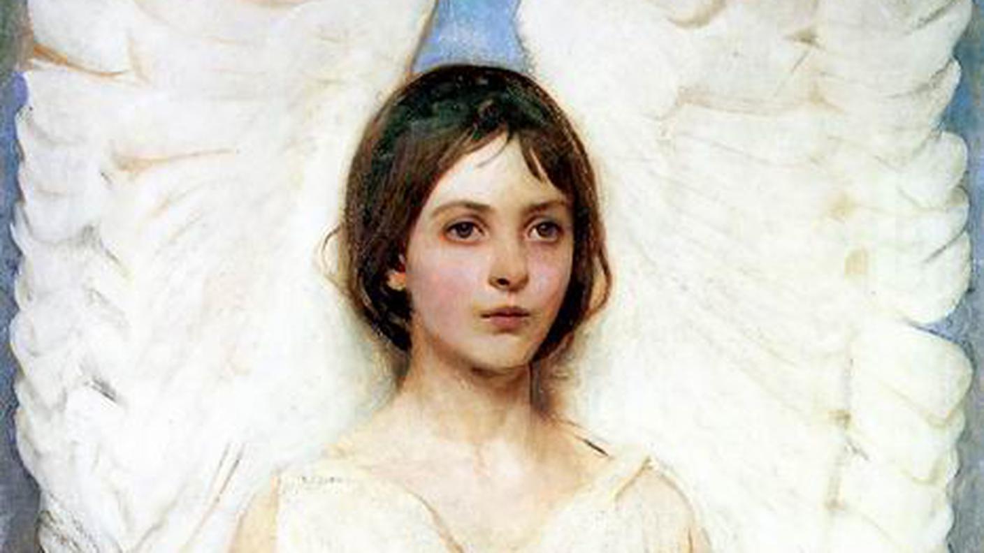 Abbott Handerson Thayer (1849–1921), Angel, olio su tela, Smithsonian Art Museum, Pubblico Dominio.jpg