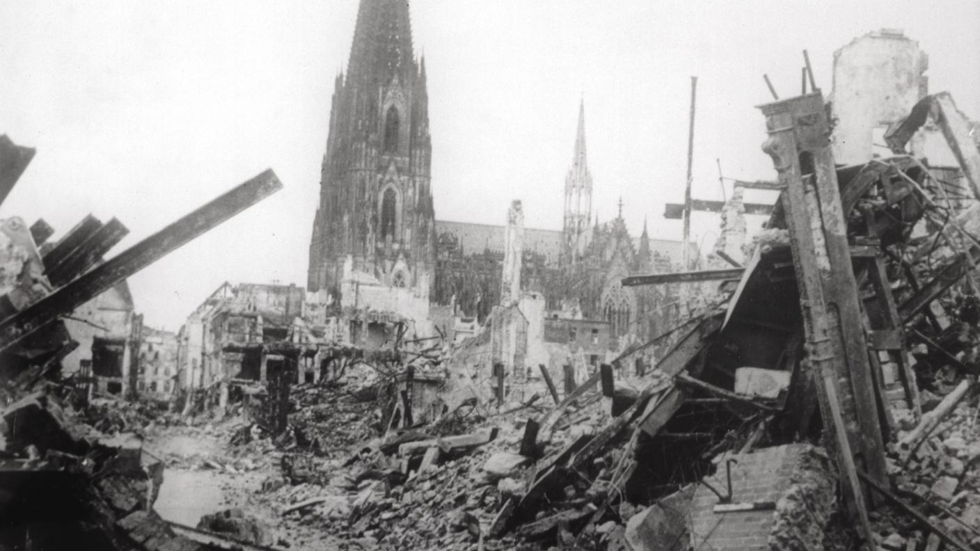 Le rovine di Colonia nel 1945