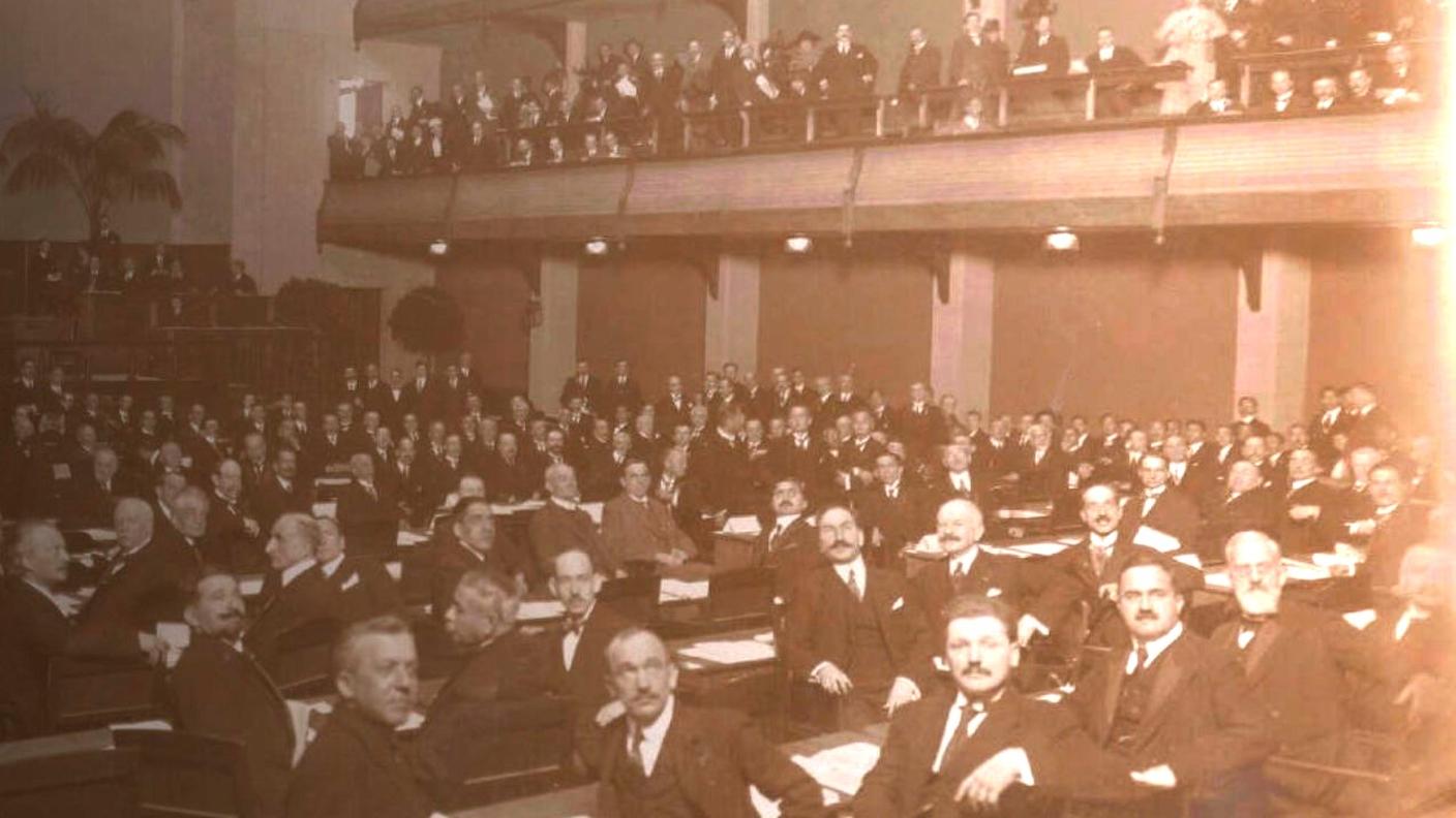 Ginevra, Sala della Società delle Nazioni, Prima Assemblea (1920).