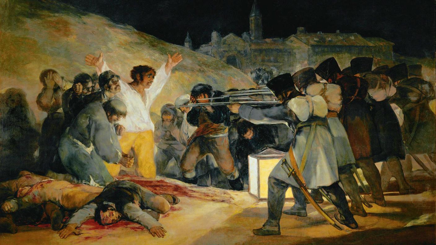 Francisco de Goya, Il 3 maggio 1808 o Le fucilazioni del 3 maggio, 1814, olio su tela, Museo del Prado, Madrid.