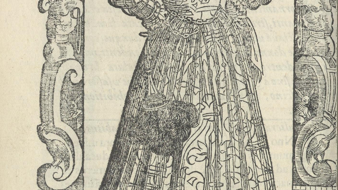C. Vecellio, Donna cristiana Settentrionale, Habiti (1598)
