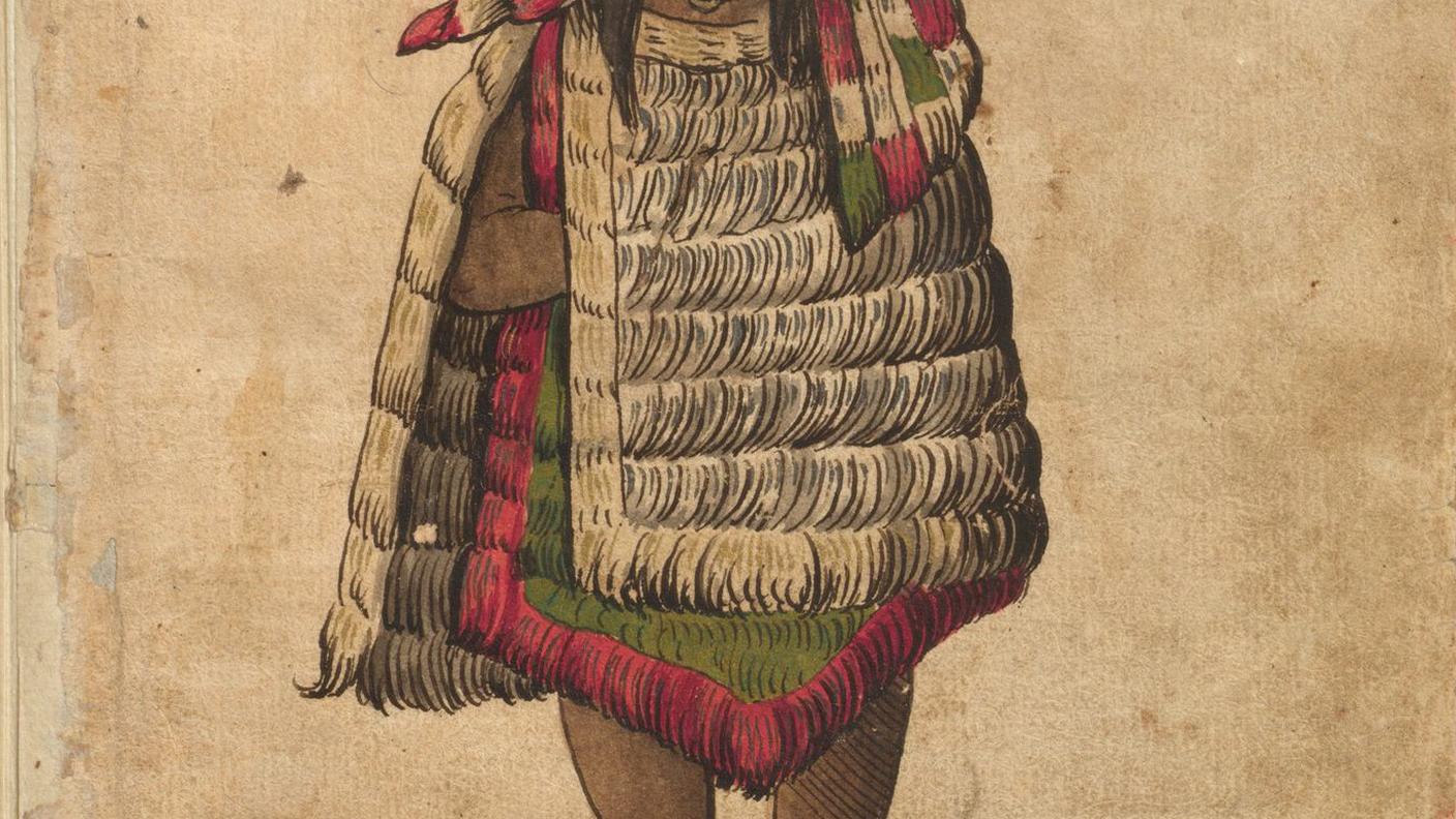 Christoph Weiditz, Trachtenbuch, “Donna indiana”, c. 1530–1540, Hs. 22474.