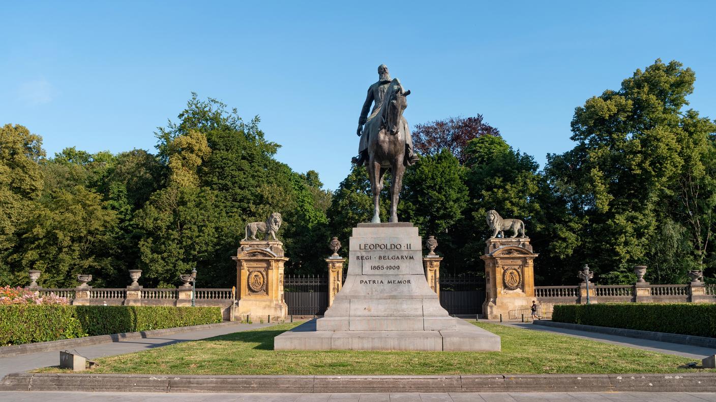 Il monumento dedicato a Leopoldo II a Bruxelles
