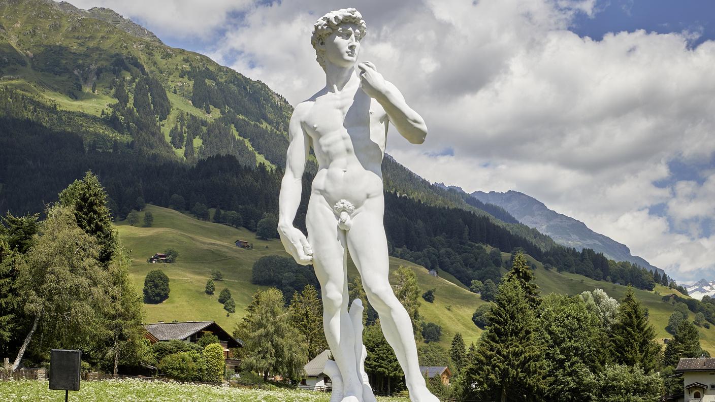 Il David di Michelangelo a Klosters, Studio Barrattini, 2026.