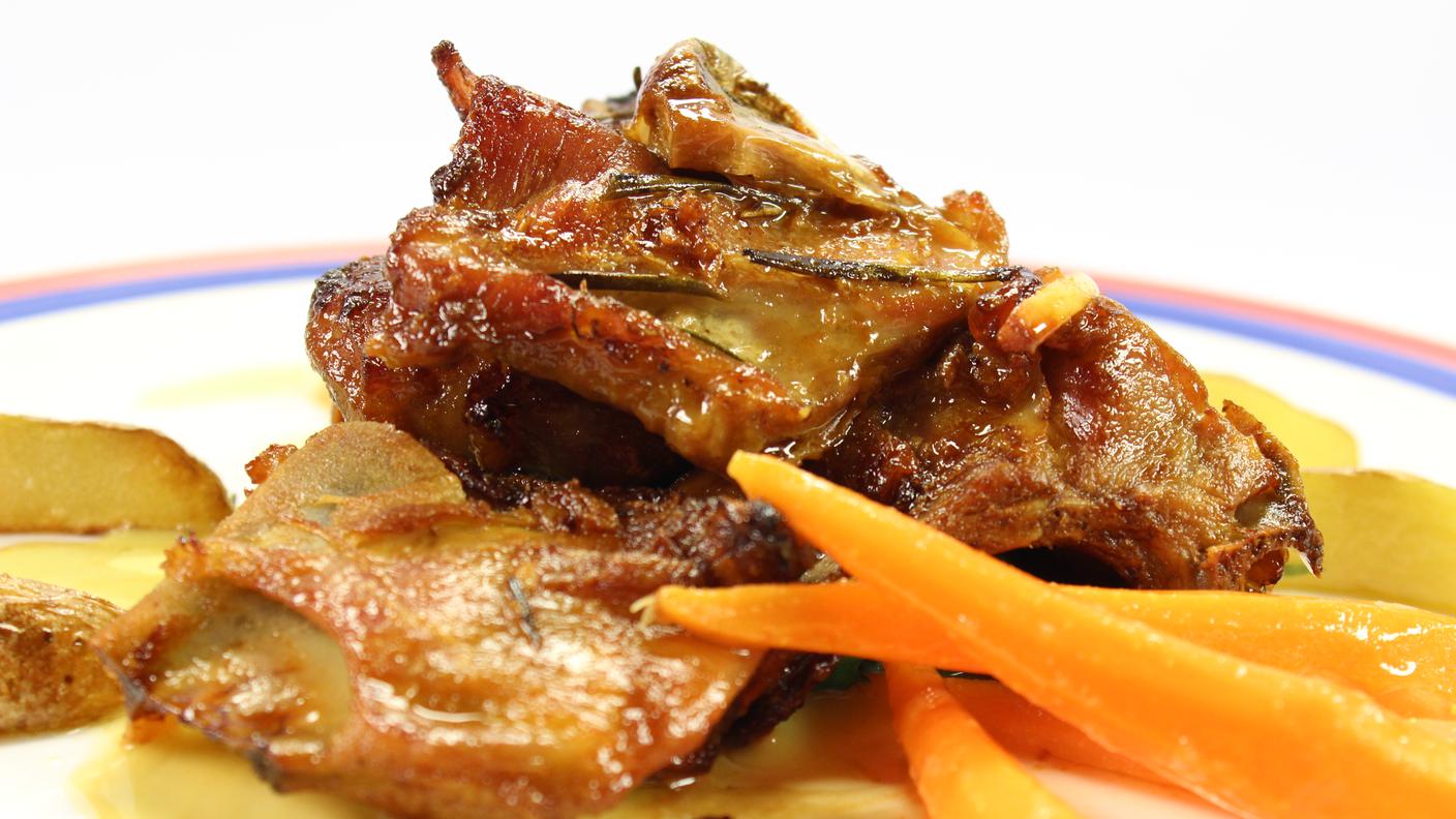 Capretto con patate e verdure