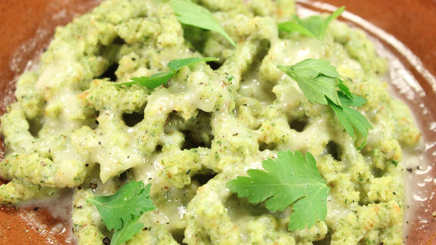Passatelli verdi cacio e pepe