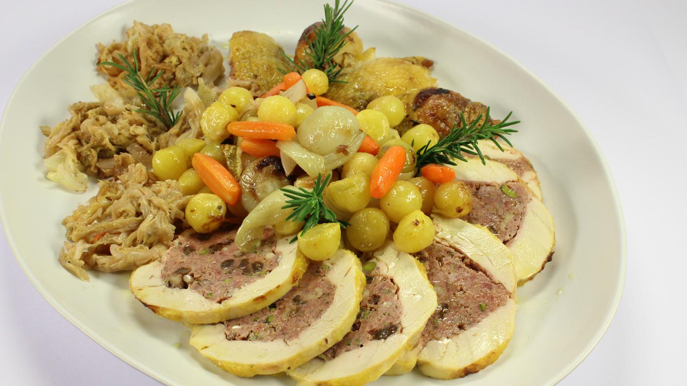 Il cappone farcito delle feste natalizie