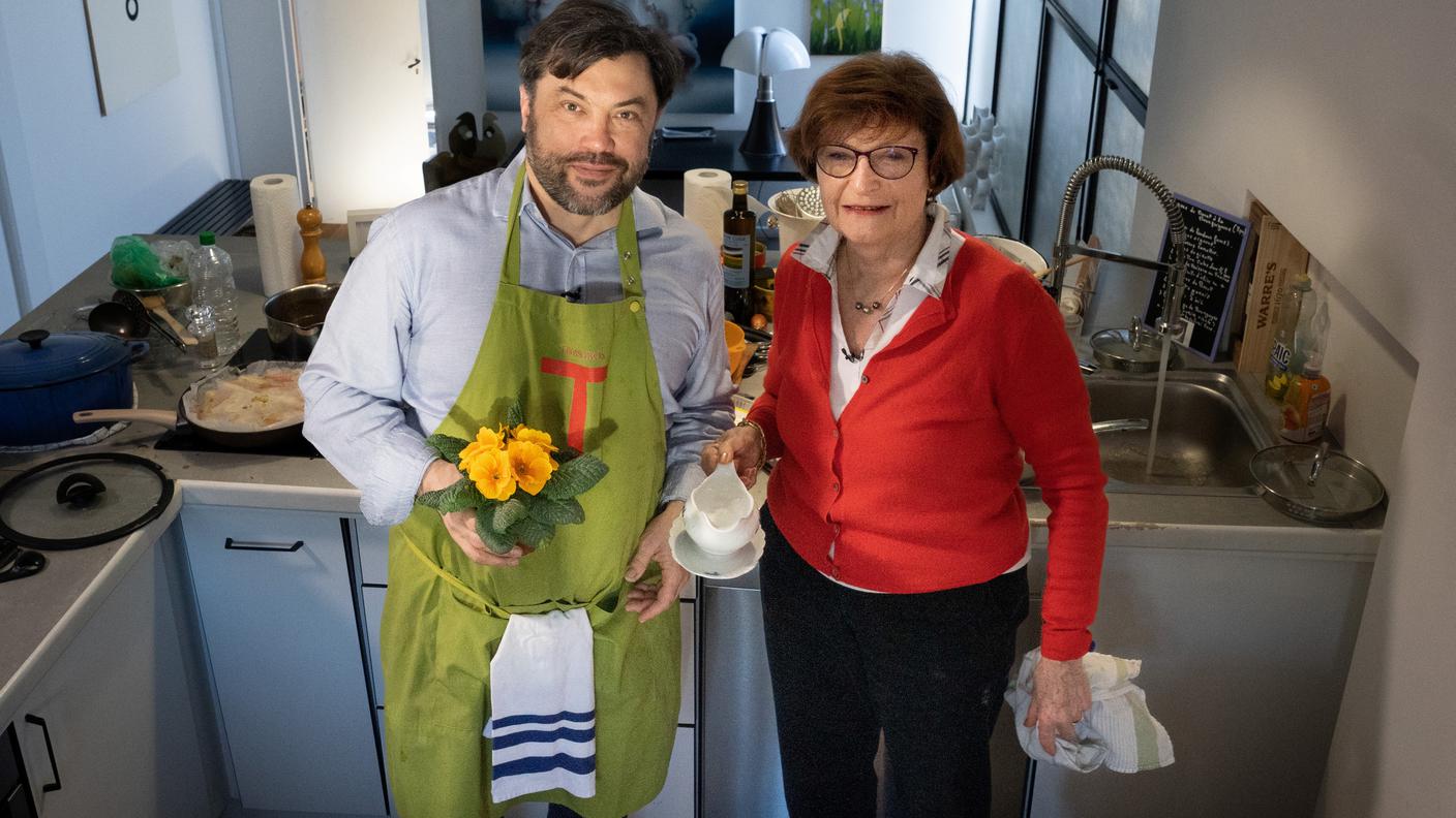 Christian insieme alla mamma