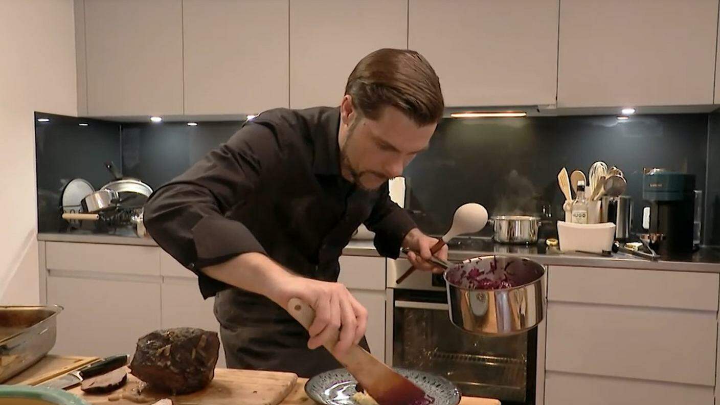 Johannes Just in cucina