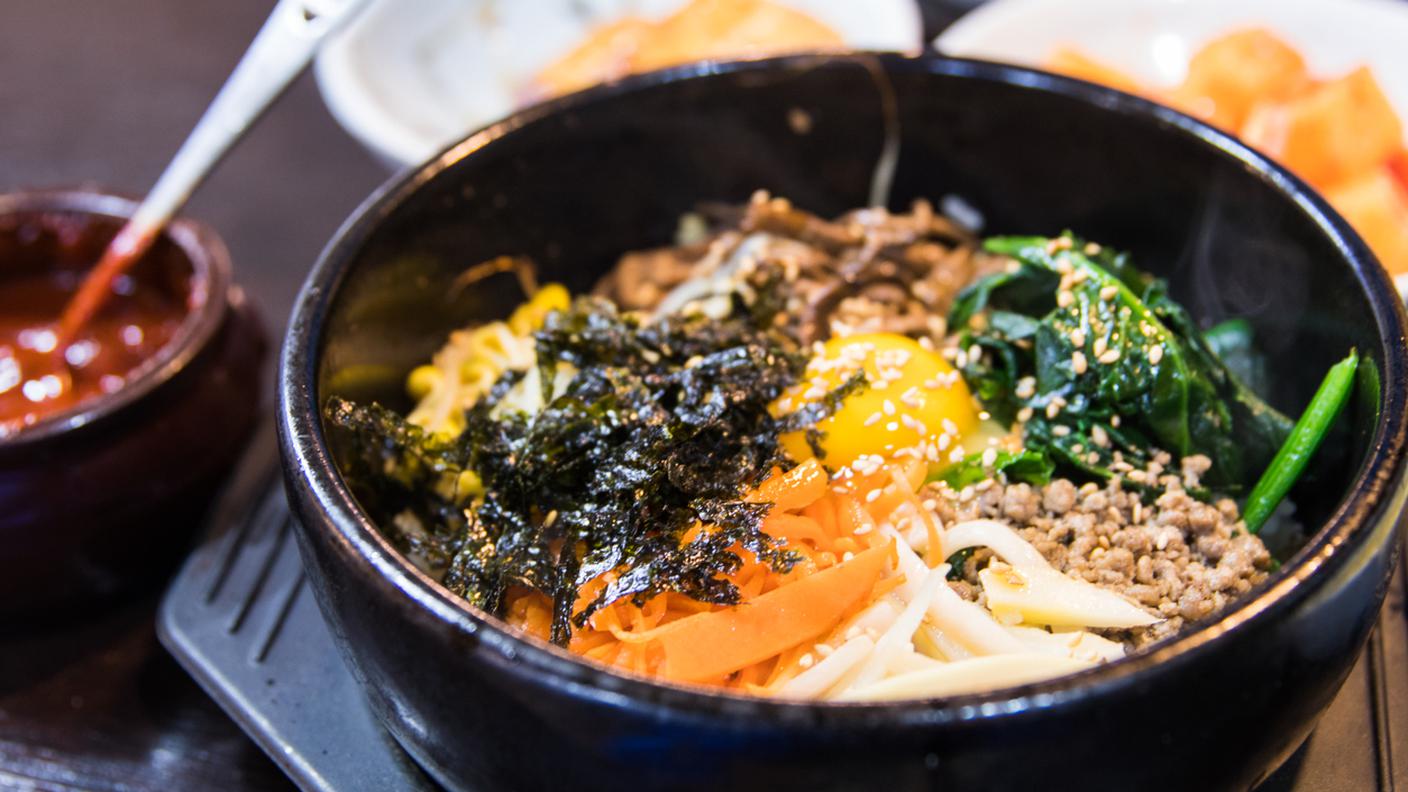 Bibimbap riso mescolato coreano