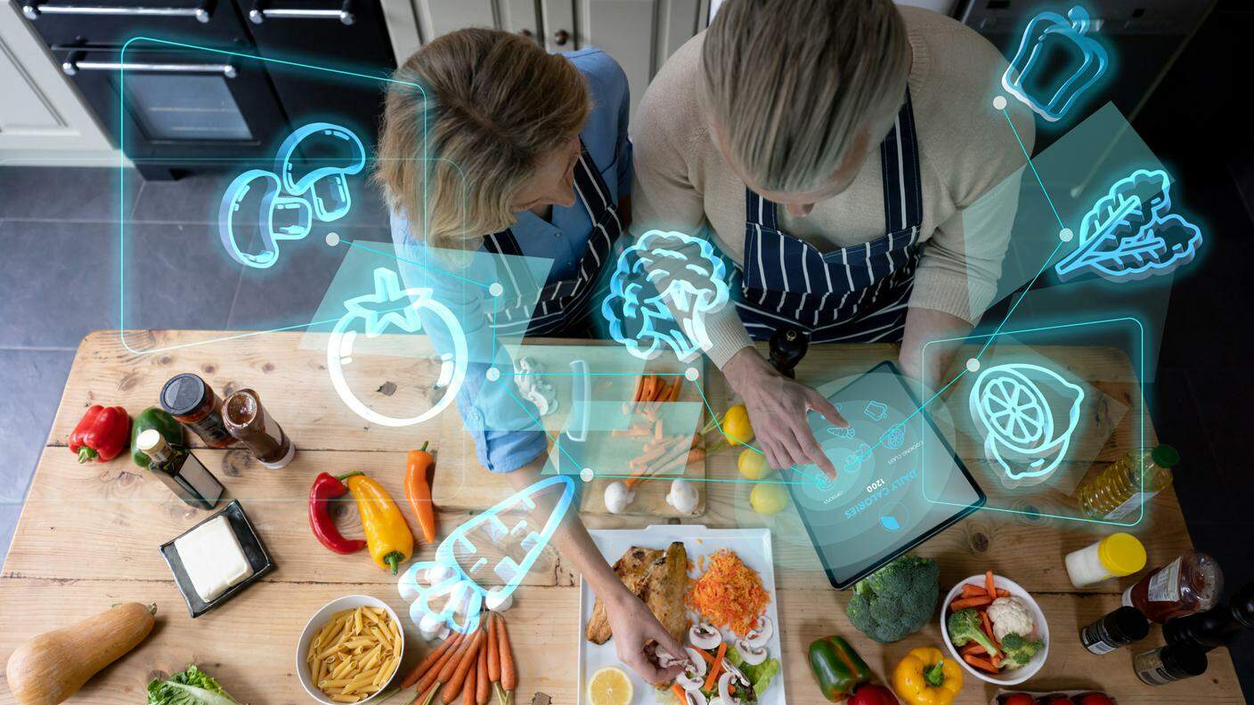 cucina, intelligenza artificiale, AI, IA, futuro, interattivo