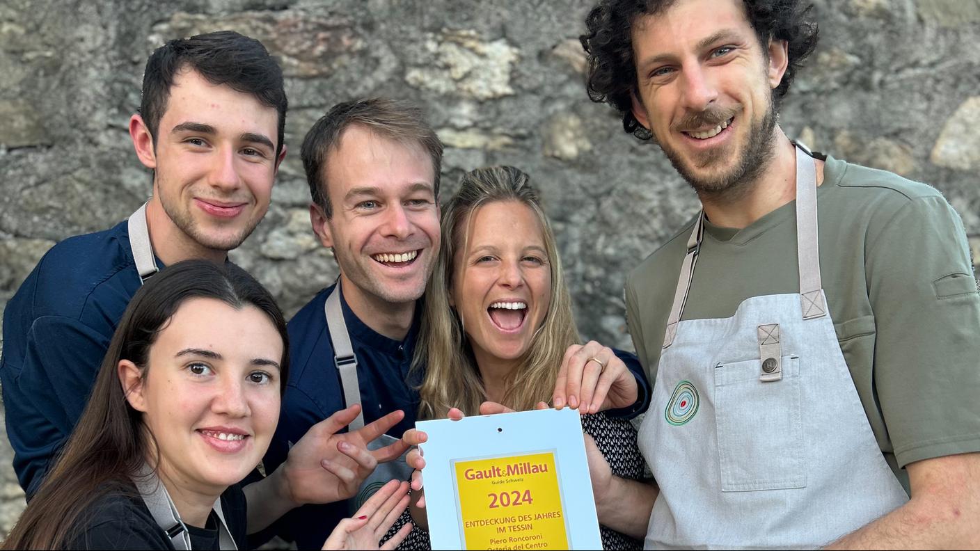 Per la guida Gault&Millau Piero Roncoroni dell'Osteria del Centro è la scoperta 2024 della Svizzera italiana