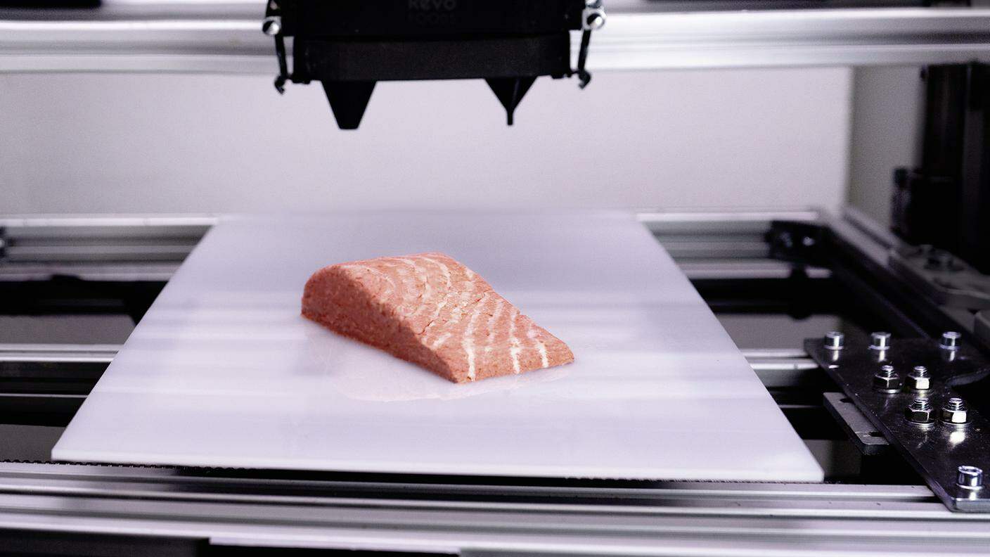 stampa 3d, cibo stampa 3d, the filet, salmone 3d
