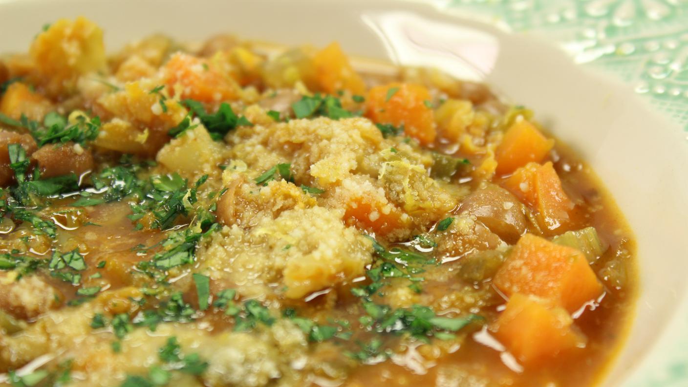 Zuppa di borlotti e verze
