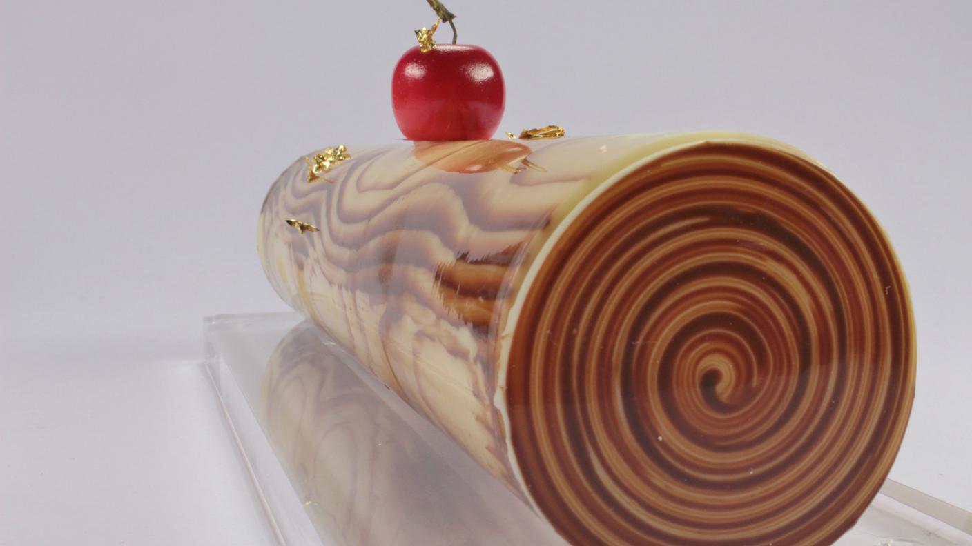 Tronco natalizio al semifreddo