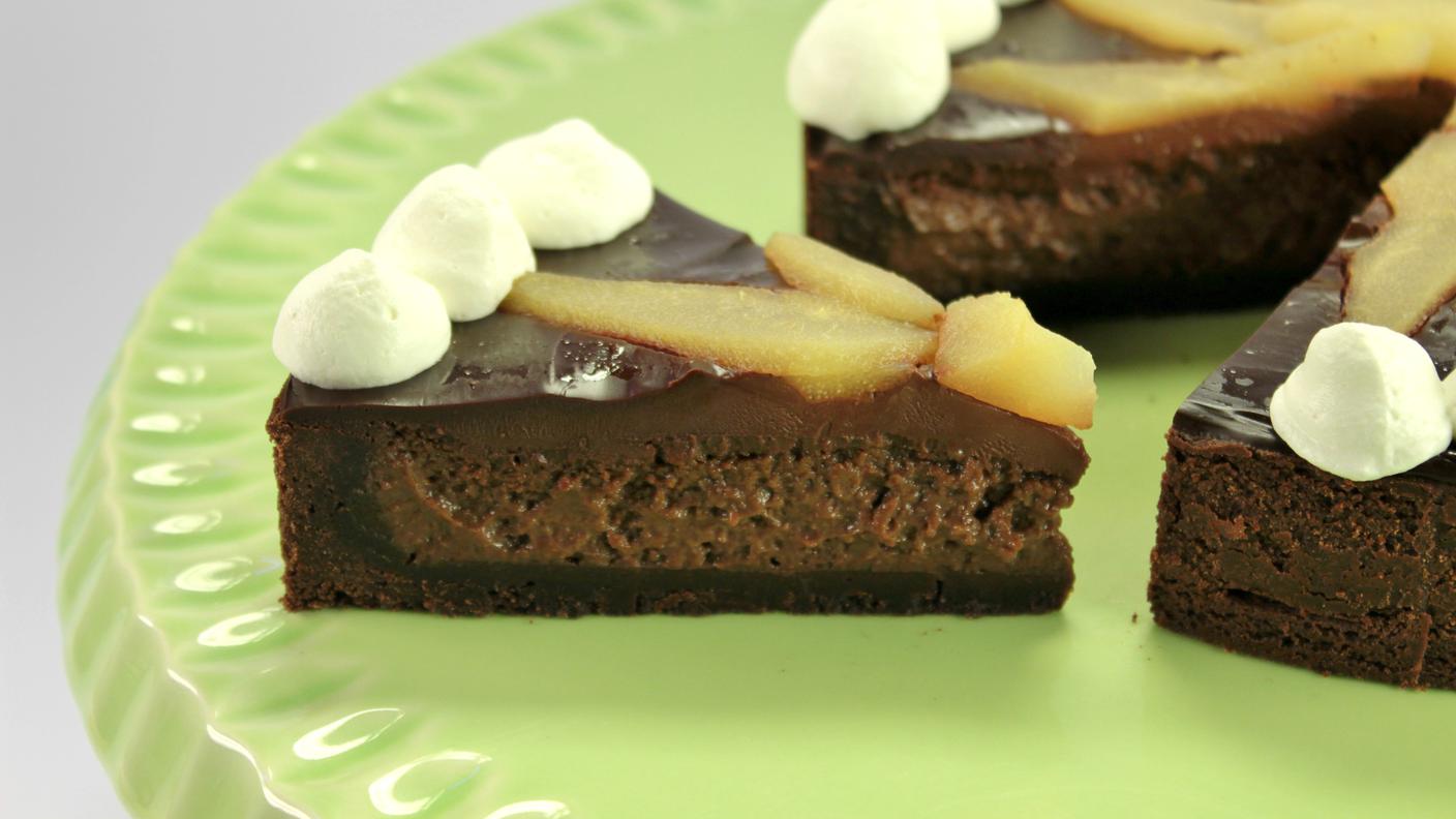 Torta di frolla pere e cioccolato