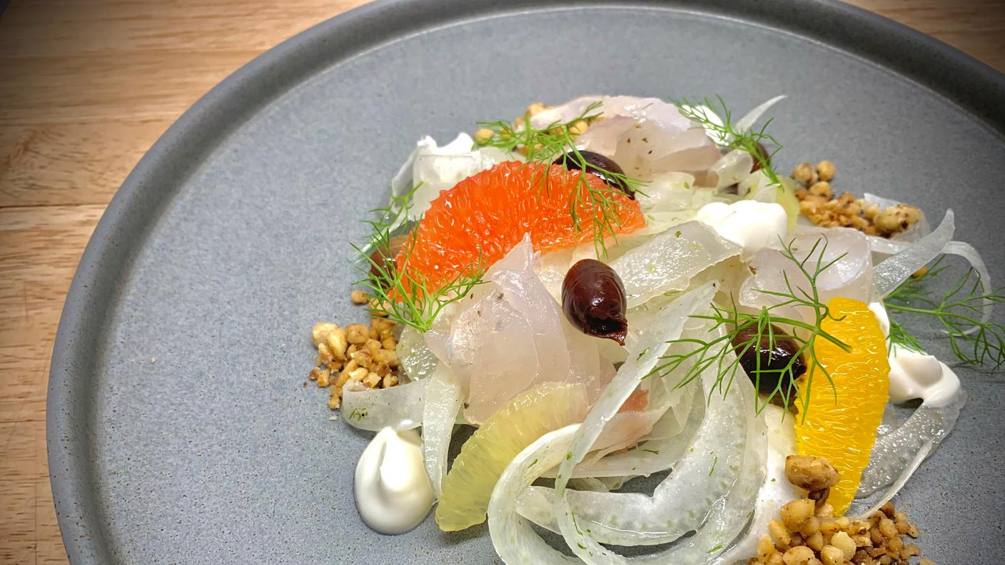 Orata con insalata di agrumi e finocchio