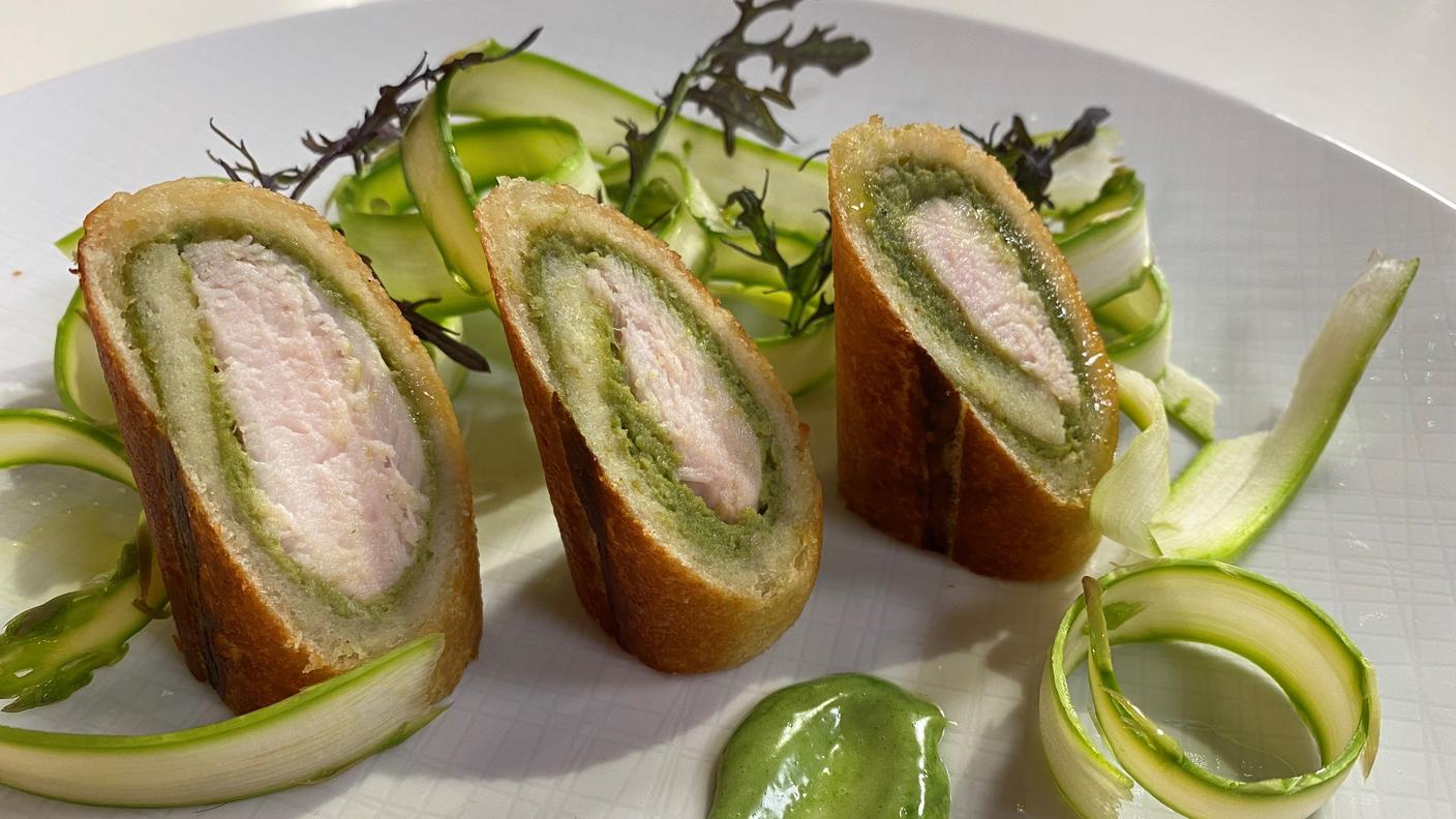 Filetto di coniglio in crosta di pane
