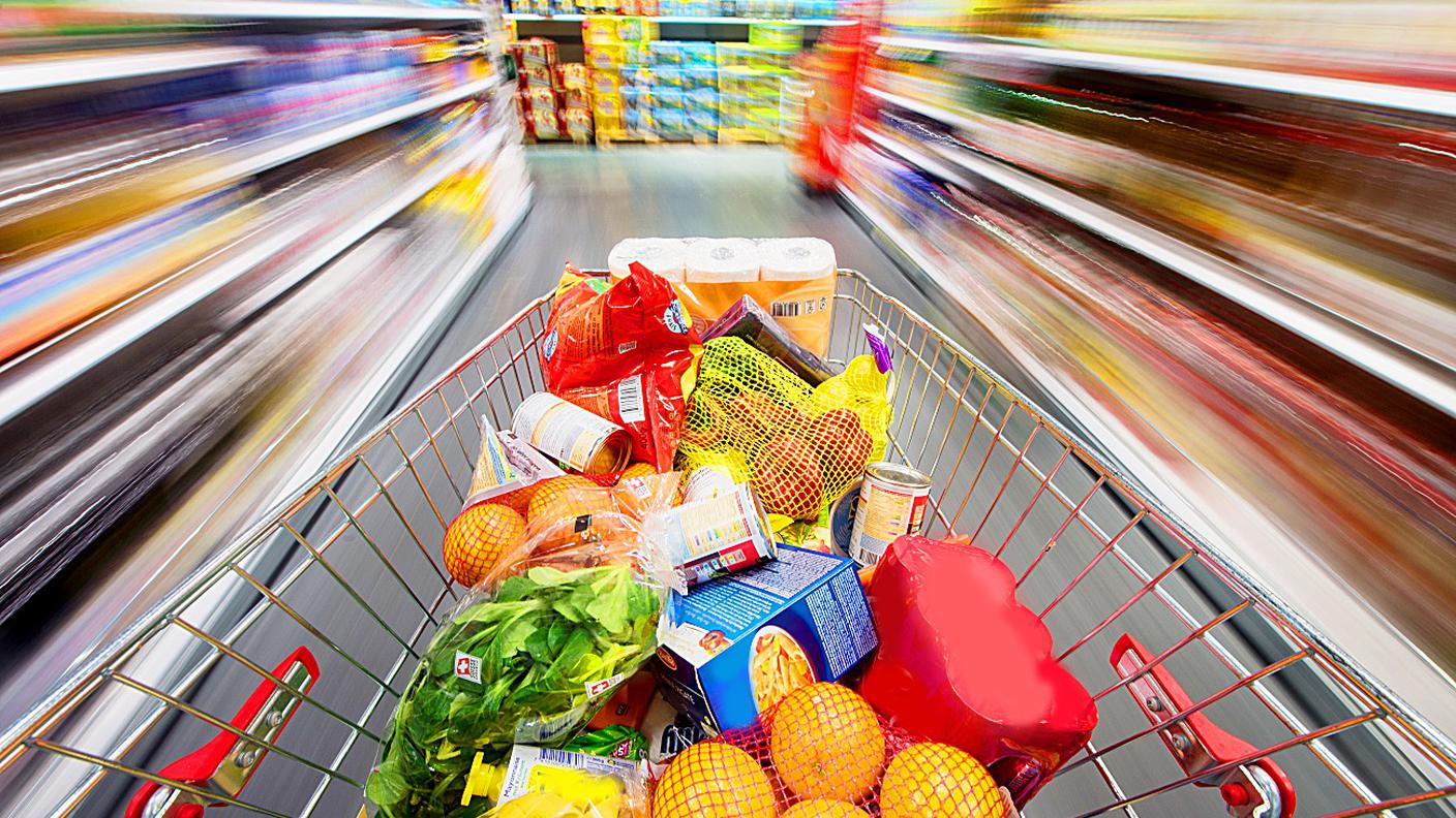 supermercato, carrello, spesa