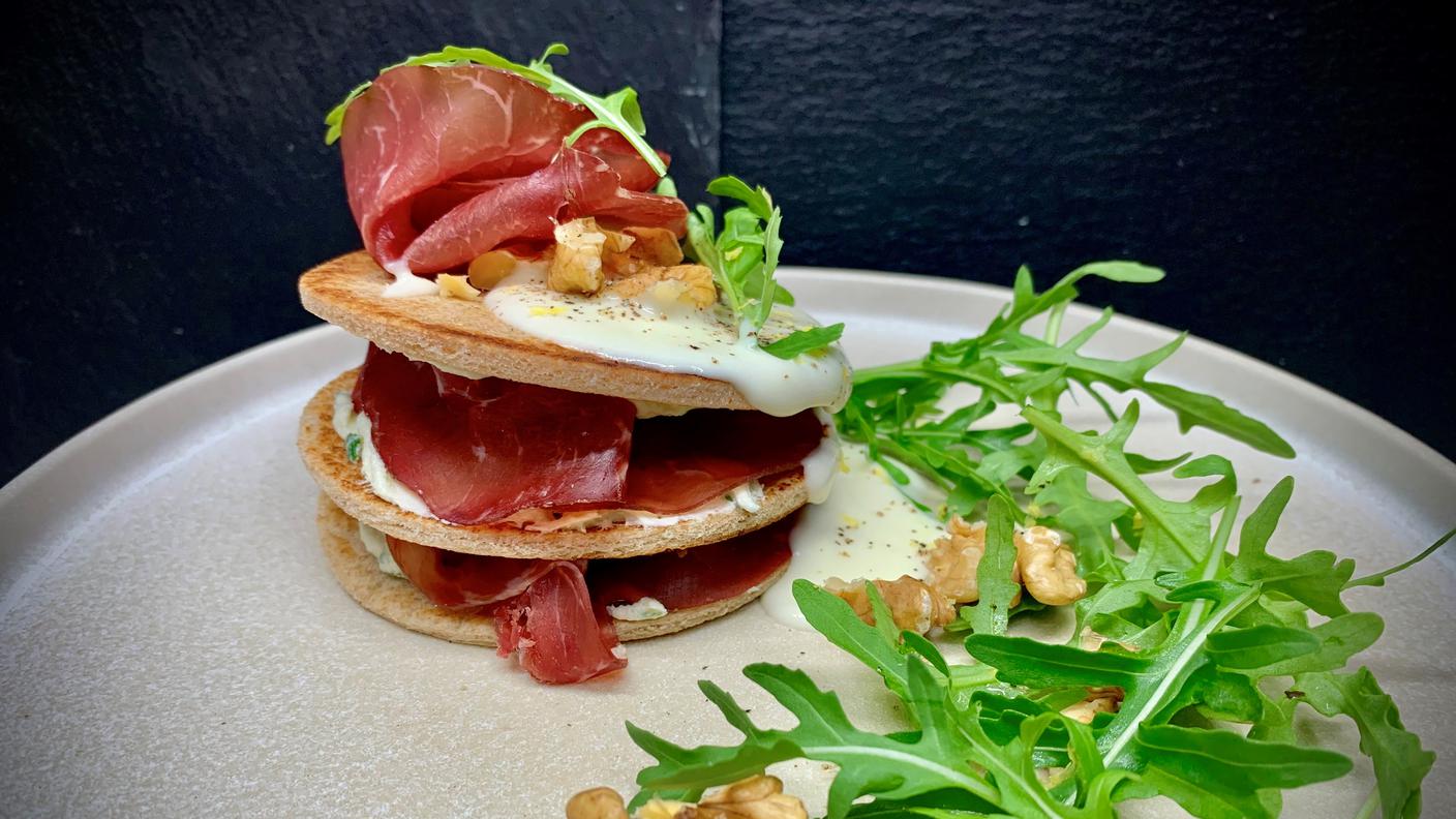 Millefoglie di bresaola e rucola