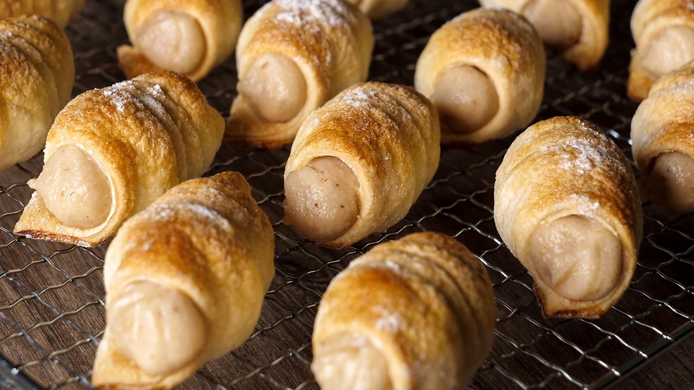 Cannoncini con crema di vermicelles