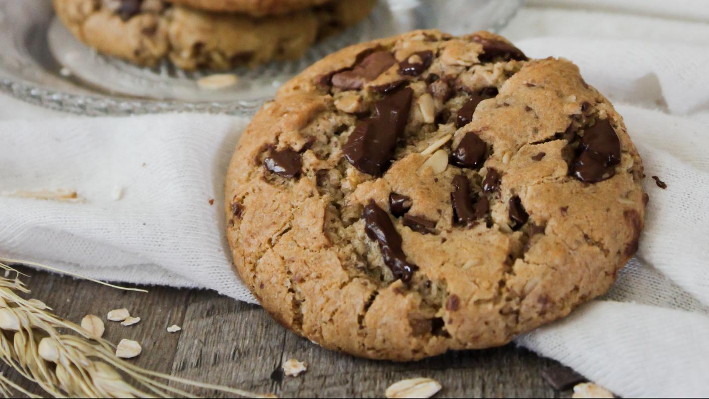 Cookies all'avena e cioccolato