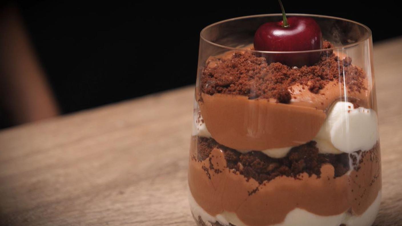 Mousse panna e cioccolato 