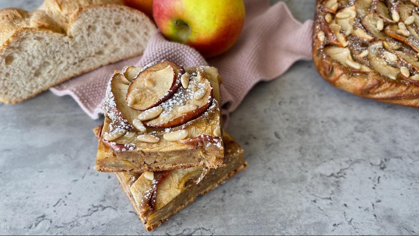 Torta di pane e mele