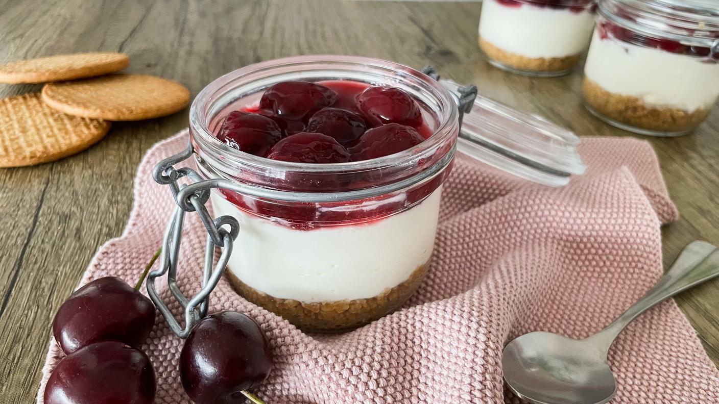 cheesecake ciliegie