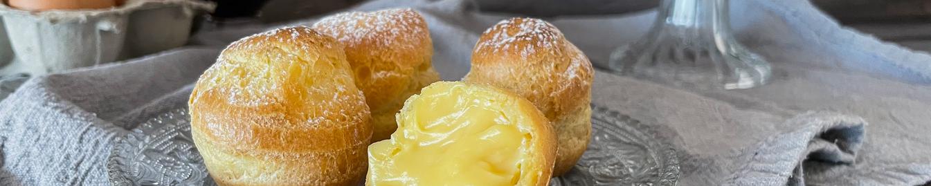 Bigne con crema al marsala