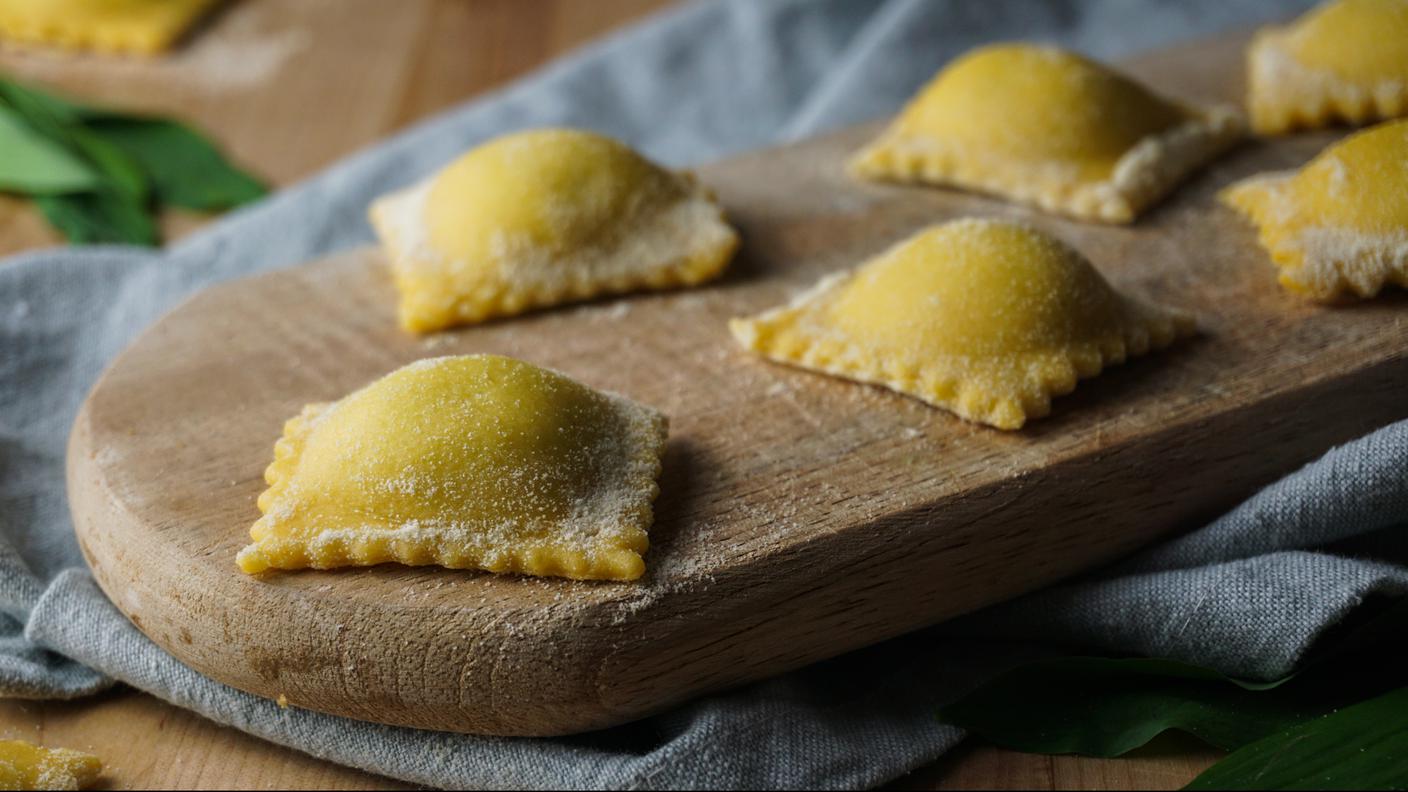 Ravioli all'aglio orsino